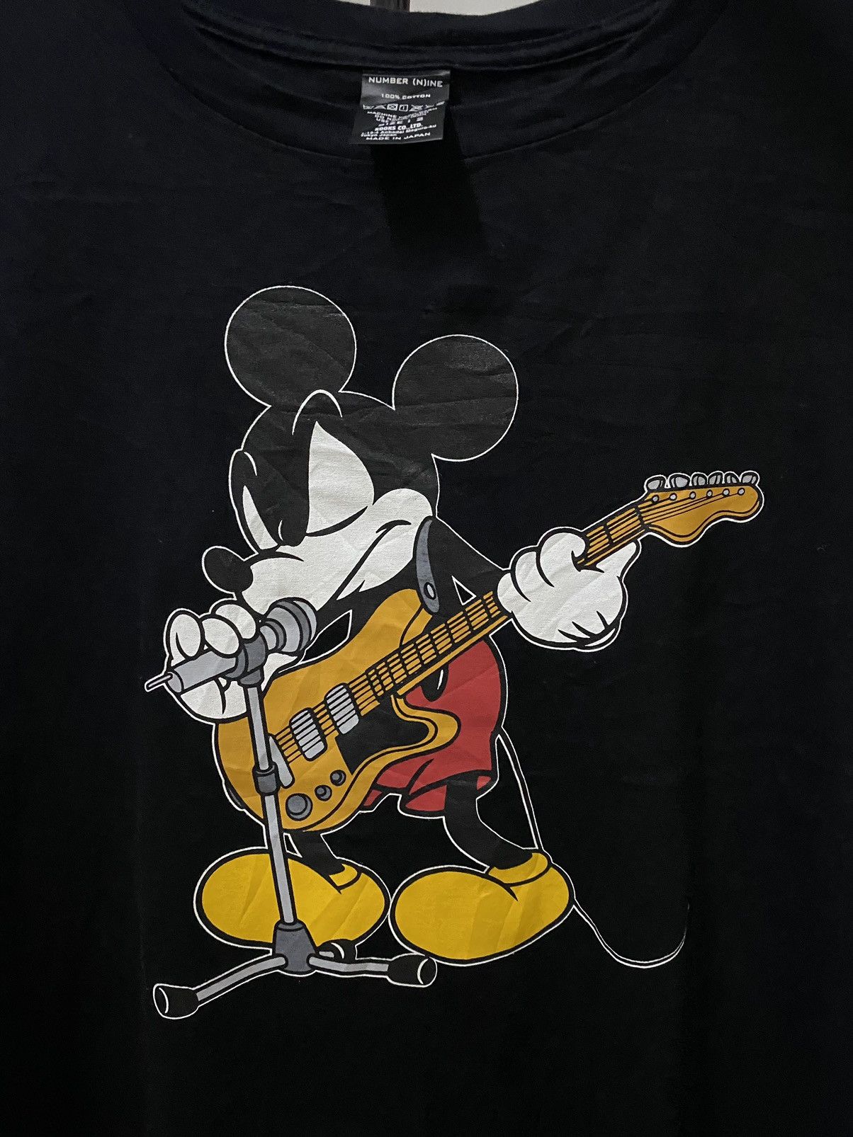 Number (N)ine Number Nine Mickey Mouse Band shirt parody oasis