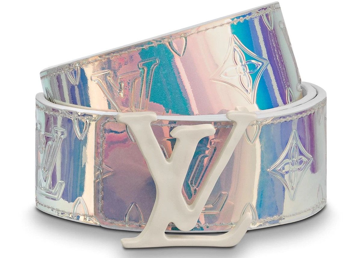 Louis Vuitton Louis Vuitton Virgil Abloh LV Shape Belt Monogram Prism Size 34 - 13 Thumbnail