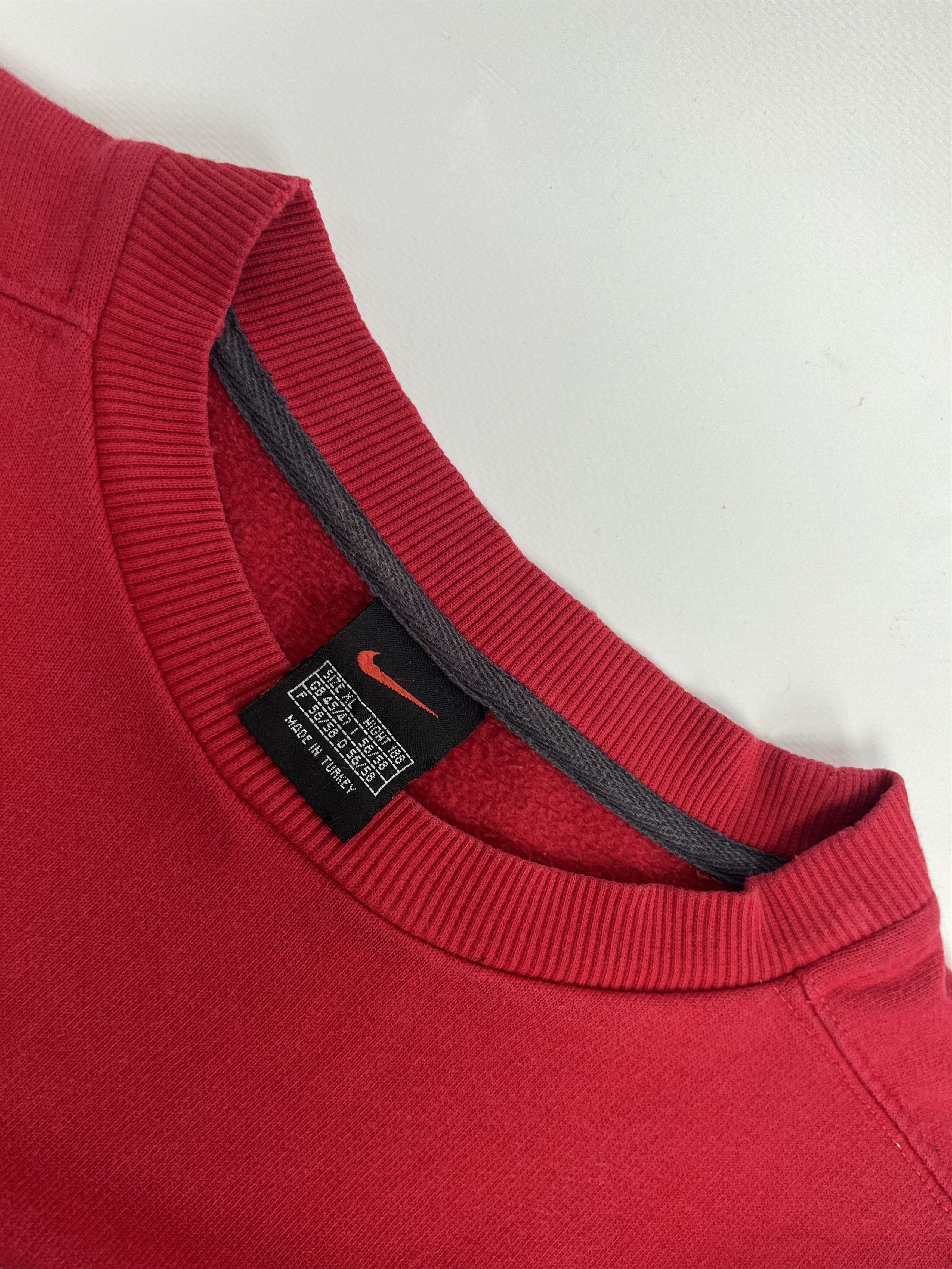Nike Nike Vintage 90s Spell Out Sweatshirt Size XL Red Size US XL / EU 56 / 4 - 5 Thumbnail