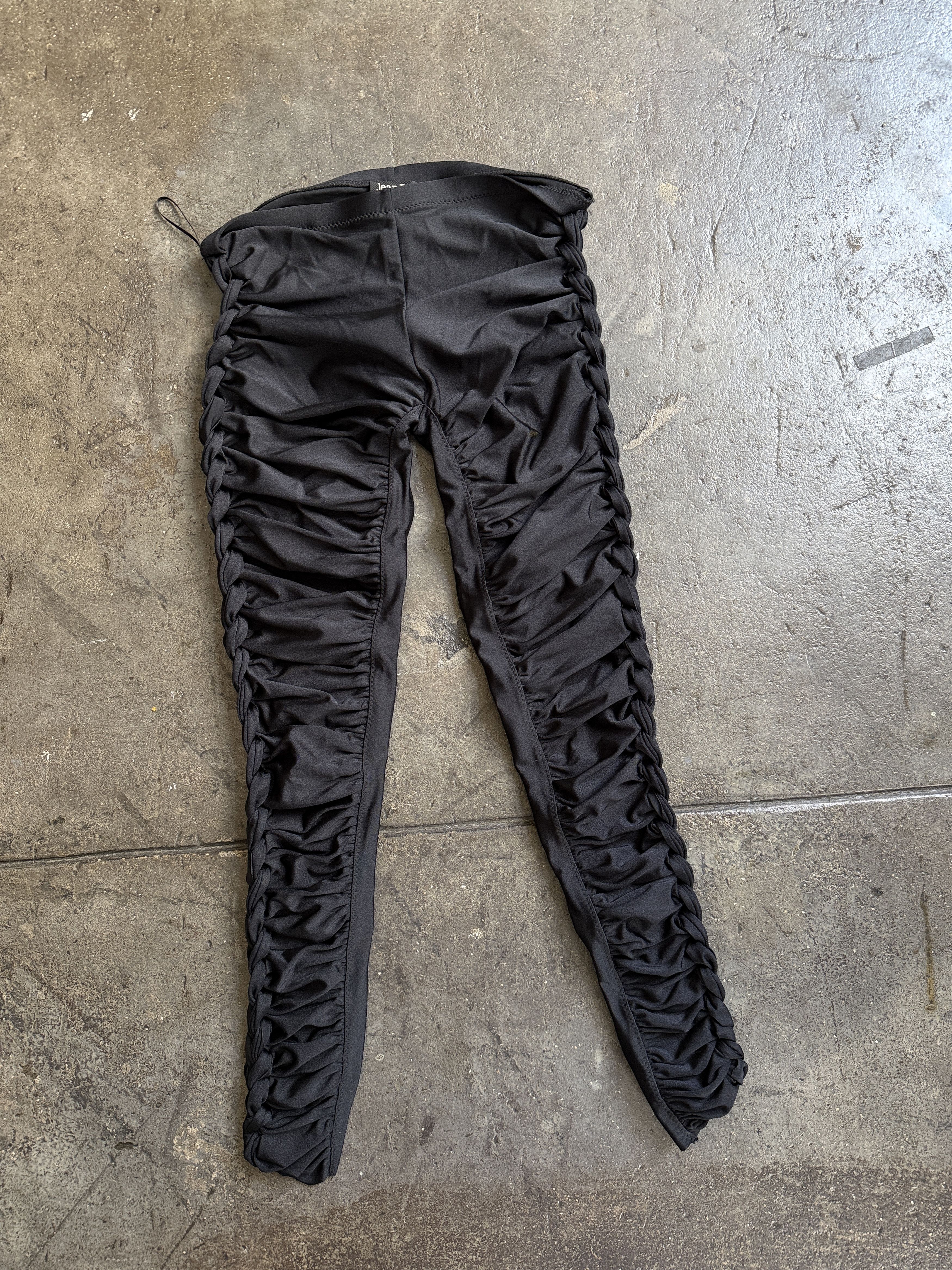 Jean Paul Gaultier JPG Early 2000's Brand New Twisted Capri Tights Size 26" / US 2 / IT 38 - 13 Thumbnail