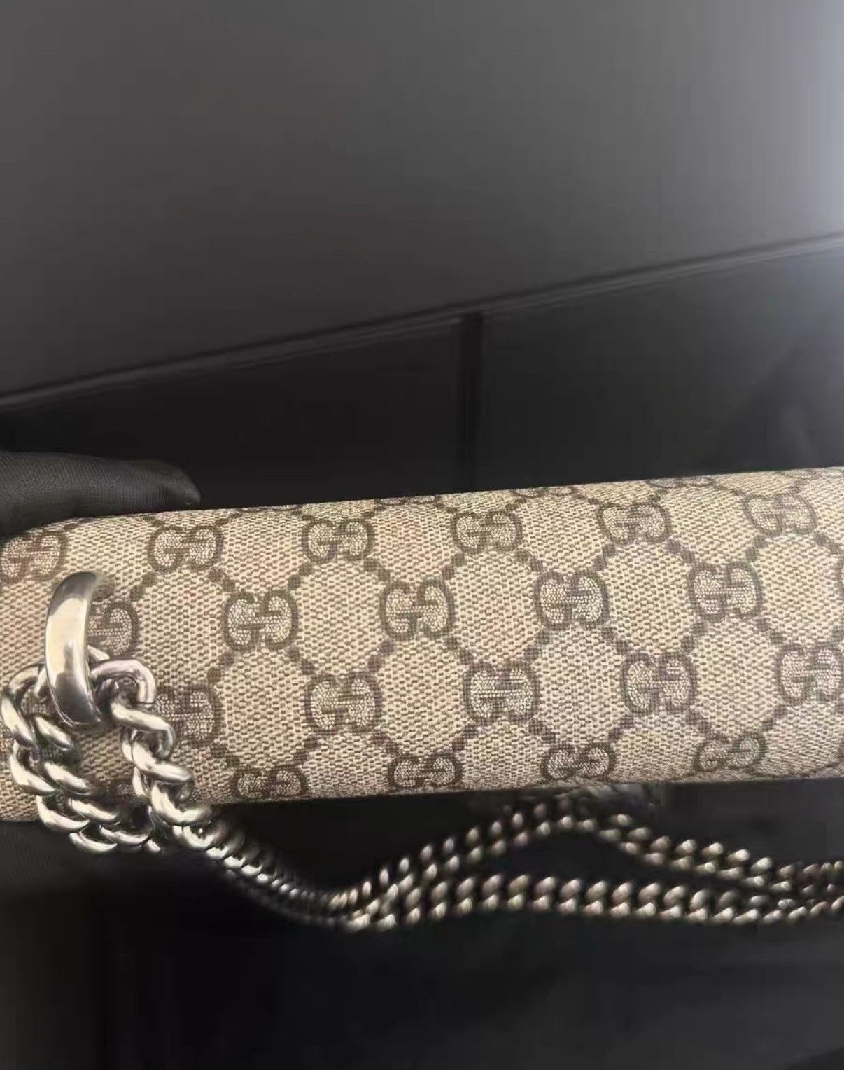 Gucci Gucci Medium Dionysus Monogram Red Chain Bag J38 Size ONE SIZE - 5 Thumbnail