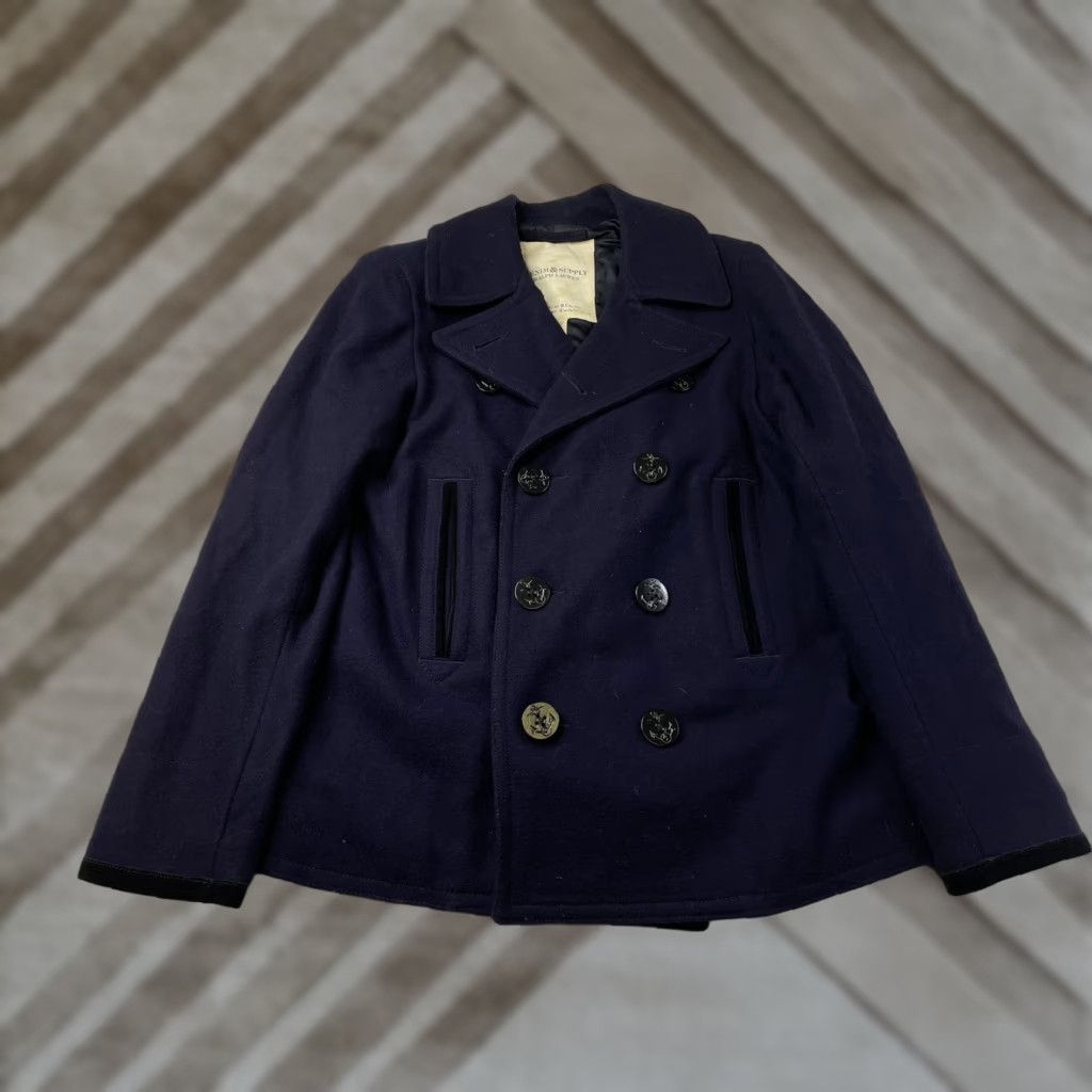 Ralph Lauren Ralph Lauren Denim & Supply Wool Peacoat Jacket Mens Small Navy Blue Wool Navy Peacoat Jacket Mens S Blue Size US S / EU 44-46 / 1 - 1 Thumbnail