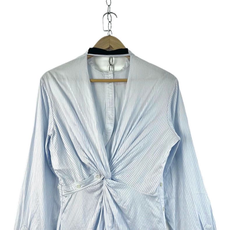 Dior Dior Blue irregular Polo collar striped dress Size XS / US 0-2 / IT 36-38 - 6 Thumbnail
