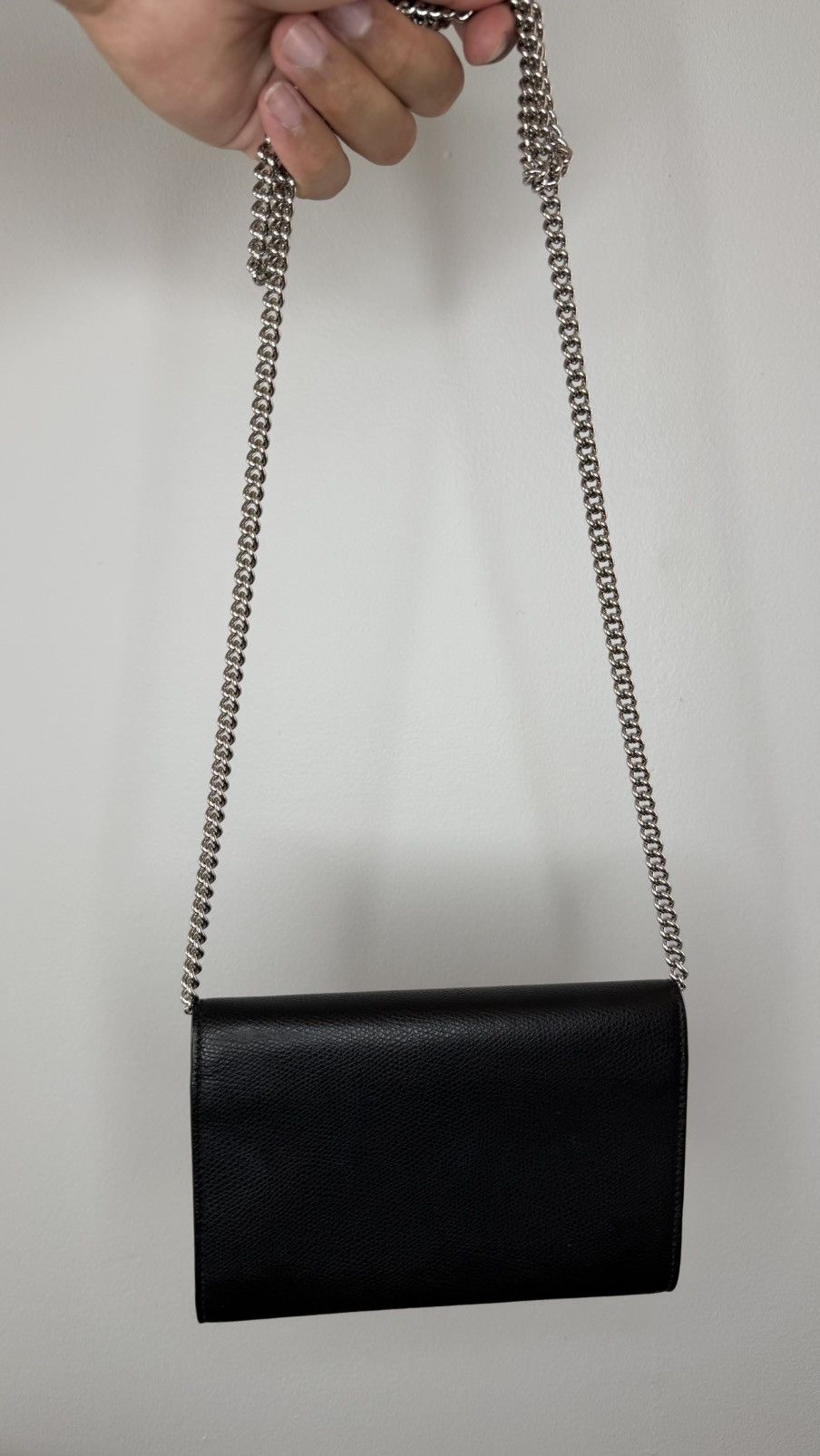 Fendi Fendi Black Leather Kan I Wallet On Chain Size ONE SIZE - 2 Thumbnail