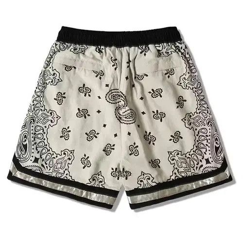 VIBE 21SS Tokyo Union Beige Bandana Paisley Jersey Shorts Size US 32 / EU 48 - 2 Thumbnail