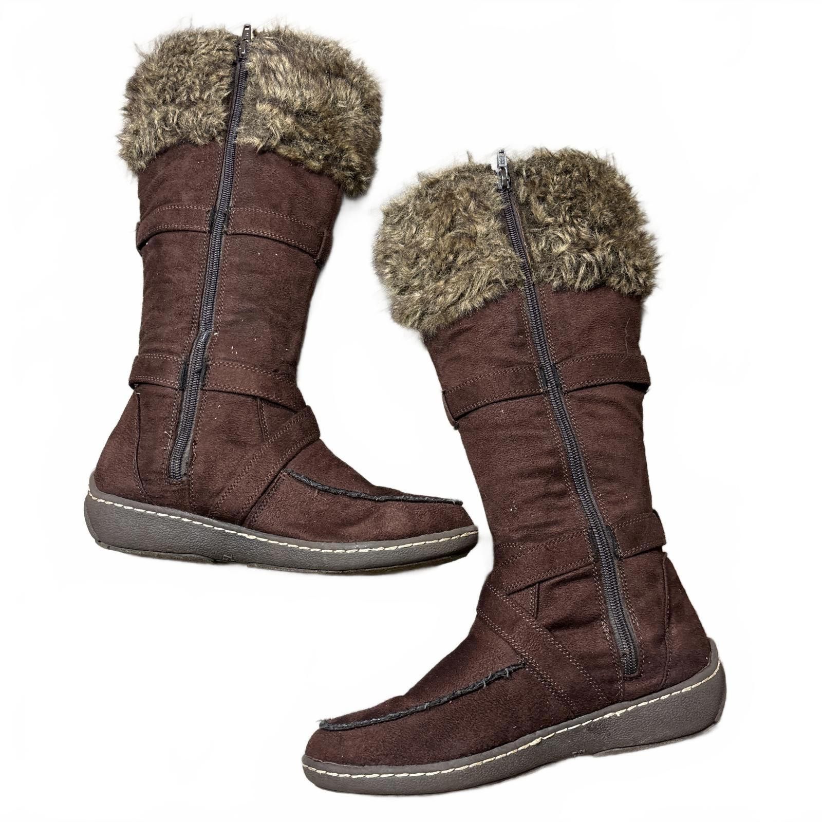 American Eagle Outfitters vintage fur brown fall boots Size ONE SIZE - 5 Thumbnail