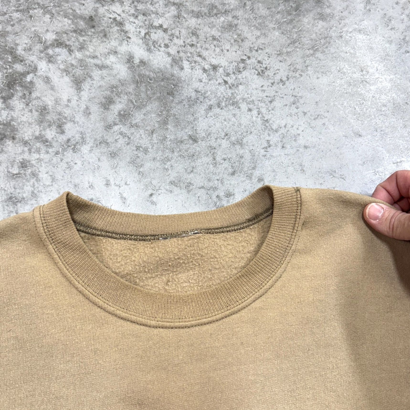Logo 7 Jazziz Sweatshirt Mens M Tan Crewneck Pullover Vintage Graphic Print Logo Jazziz Magazine Music Size US M / EU 48-50 / 2 - 3 Thumbnail