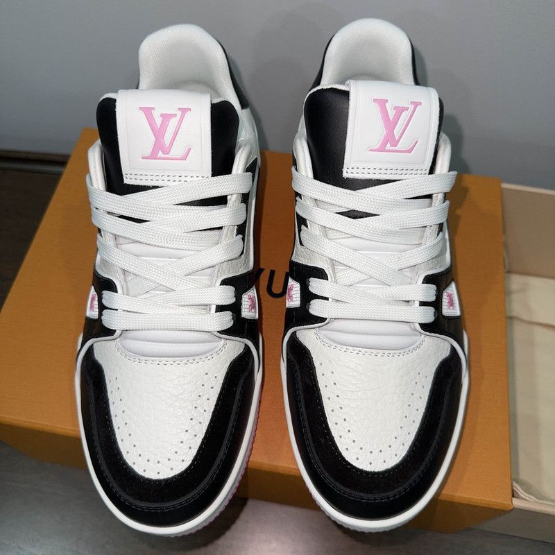 Louis Vuitton Louis Vuitton Pink Low-Top Trainer Sneakers -2505 Size US 7 / IT 37 - 2 Thumbnail