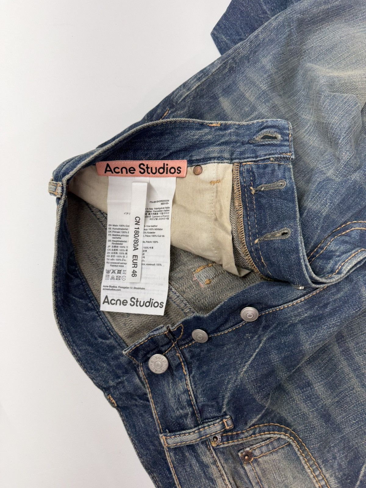 Acne Studios Loose Denim Shorts Size US 30 / EU 46 - 4 Thumbnail