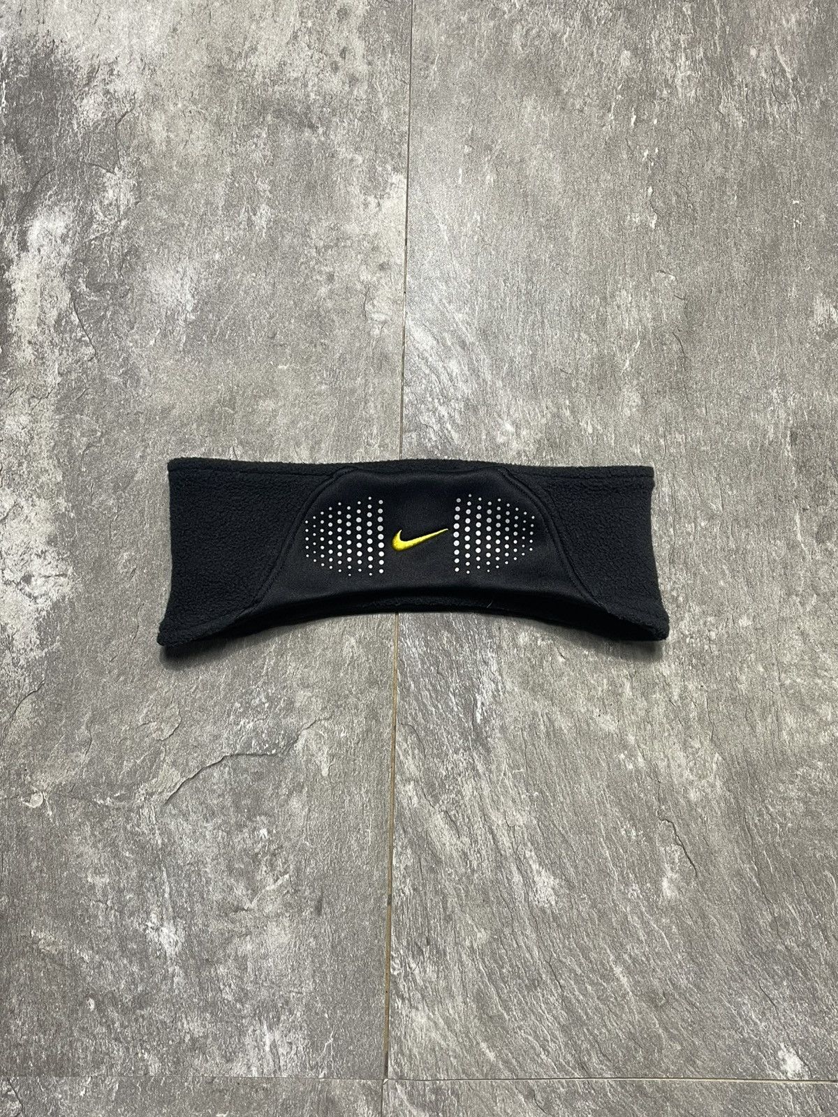 Nike Vintage Nike Fleece Reflective Headband Swoosh 90s Y2k Size ONE SIZE - 1 Thumbnail
