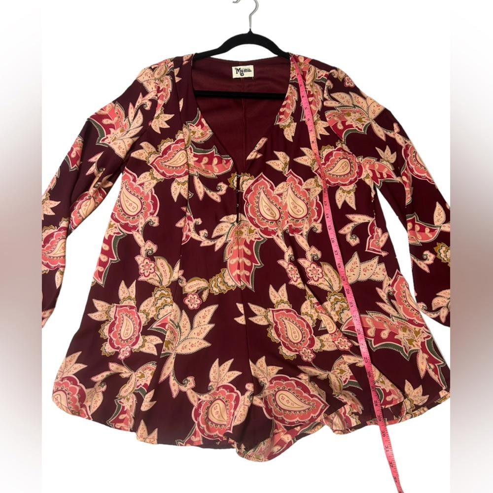 Designer Show Me Your Mumu l Bailey Tie Back Paisley Romper Small Size 28" / US 6 / IT 42 - 4 Thumbnail