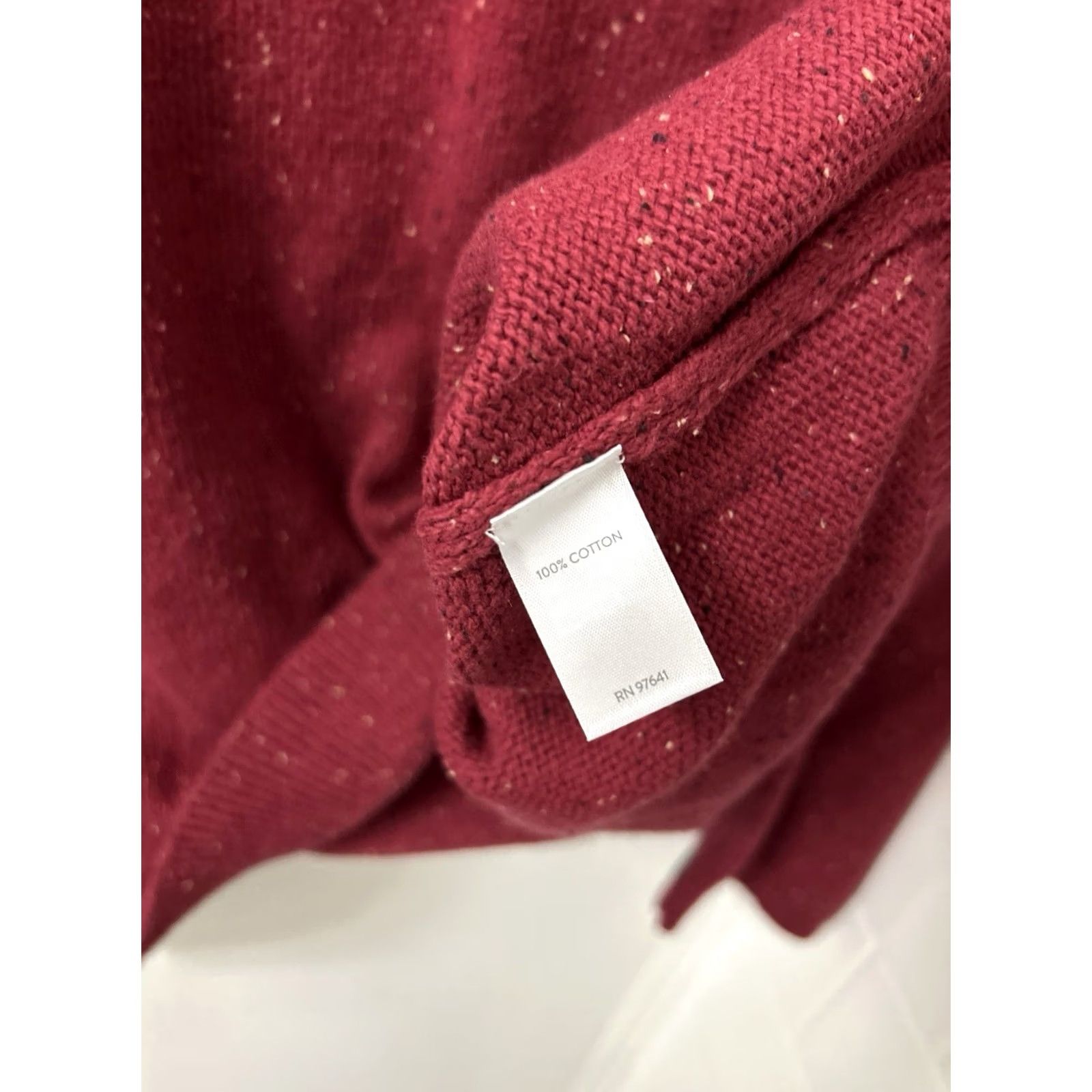 Vintage VINTAGE J Jill Sweater Womens 2X Red Tweed Knit Button Sleeve Cotton L/S NWT 9 MSRP Size XXL / US 16-18 / IT 52-54 - 7 Thumbnail