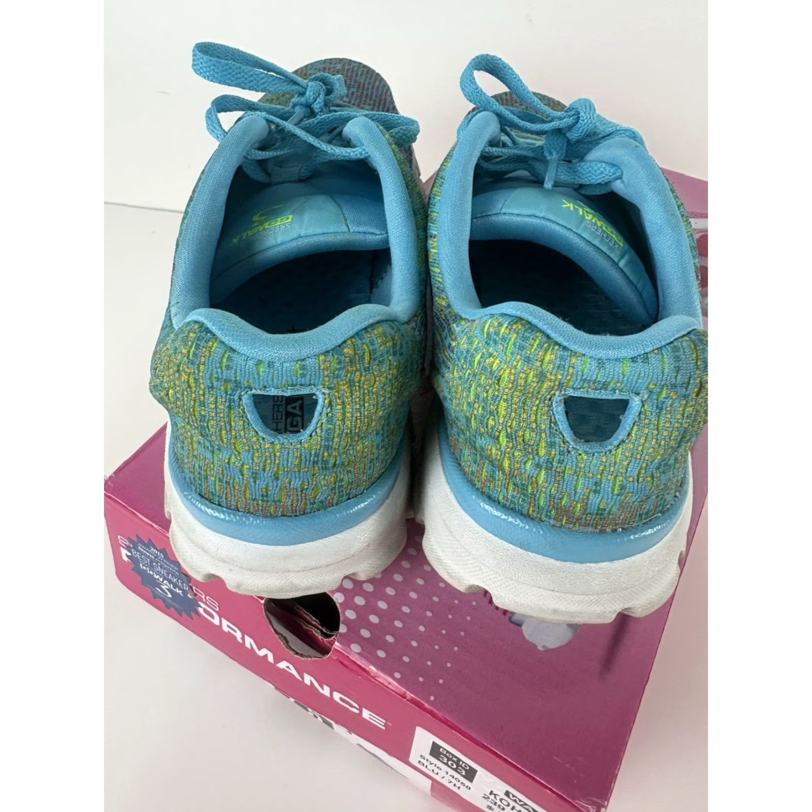 SKECHERS Skechers Go Walk 3 Sneakers Womens 7.5 Lace Up Multicolor Textile Upper Low Top Footwear Casual Walking Size US 8 / IT 38 - 4 Thumbnail