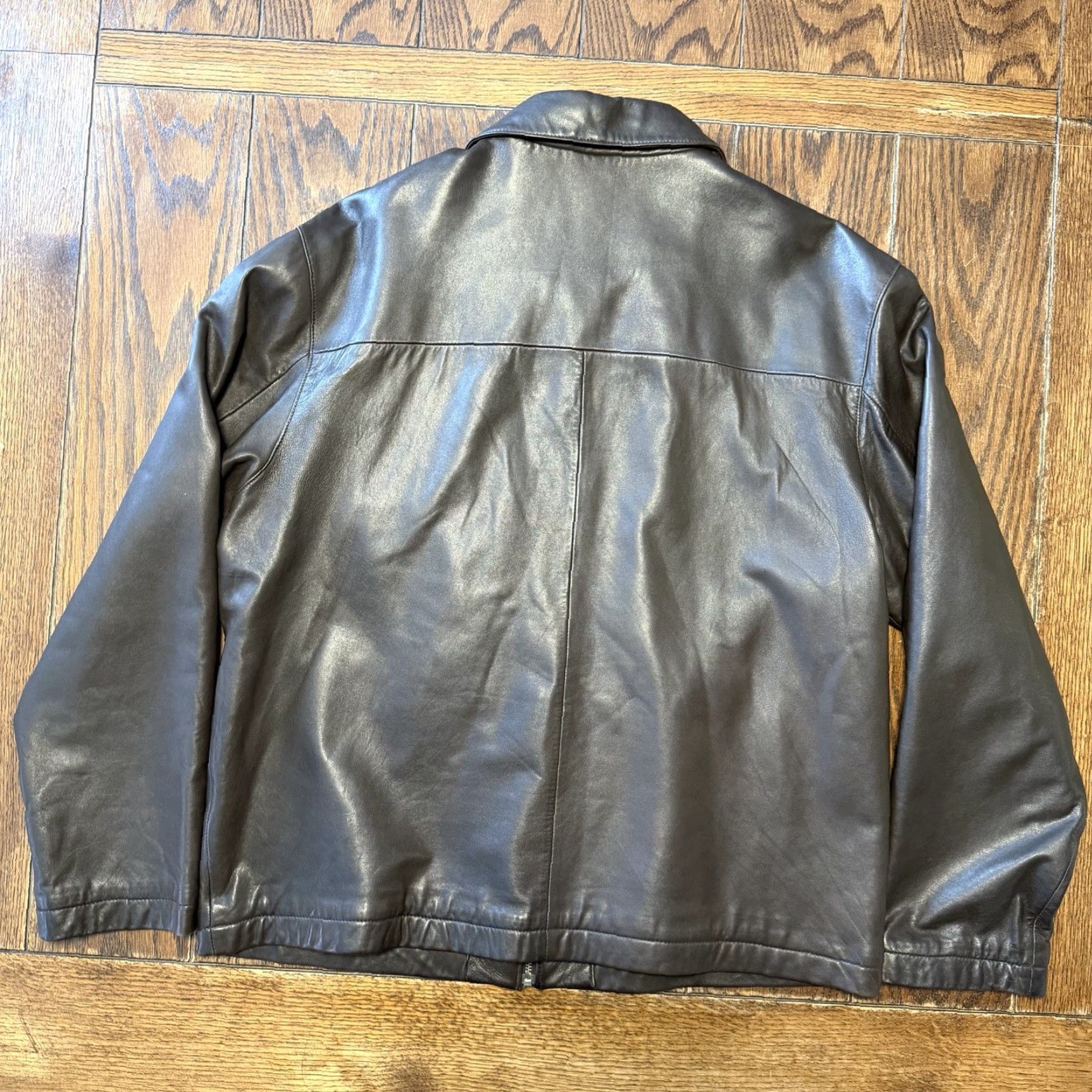 Eddie Bauer VINTAGE Eddie Bauer Leather Bomber Jacket Men's Large Dark Brown Lined Excellent Size US L / EU 52-54 / 3 - 5 Thumbnail