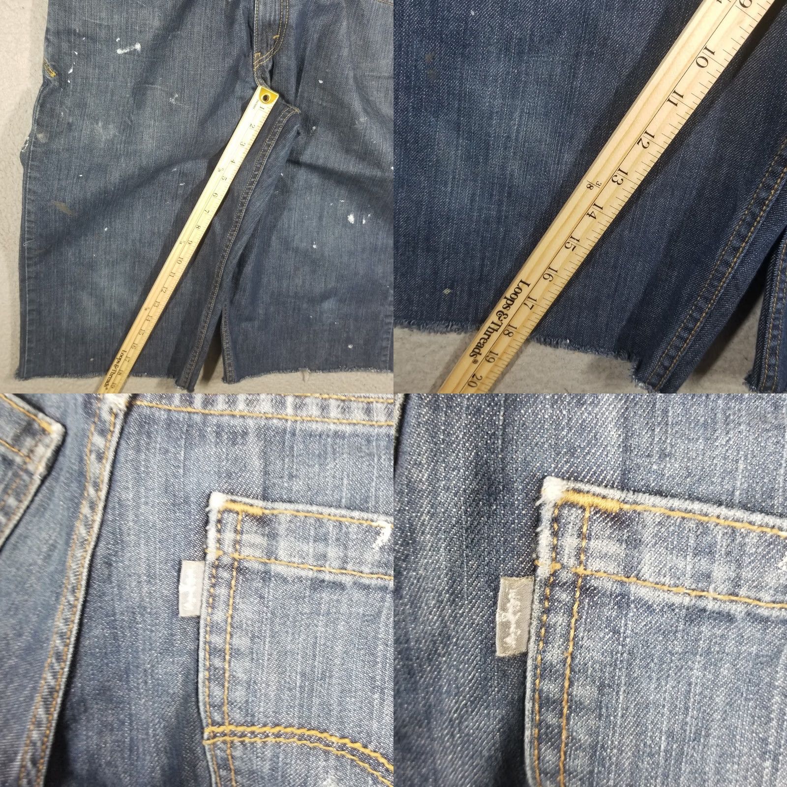 Levi's Levis Silvertab Jeans Shorts 34 Blue Denim 5-Pocket Relaxed Fit Vintage Y2K Grunge Hip Hop 90s Mens Shorts 34x18 Size US 34 / EU 50 - 8 Thumbnail