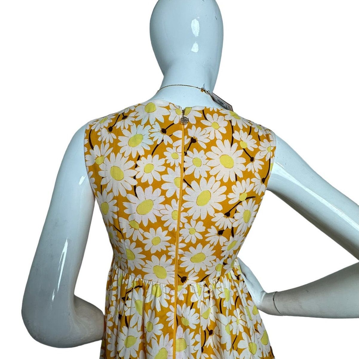 Kate Spade Kate Spade Kate Daisy Poplin Vineyard Midi Dress Size 2 Size XS / US 0-2 / IT 36-38 - 4 Thumbnail