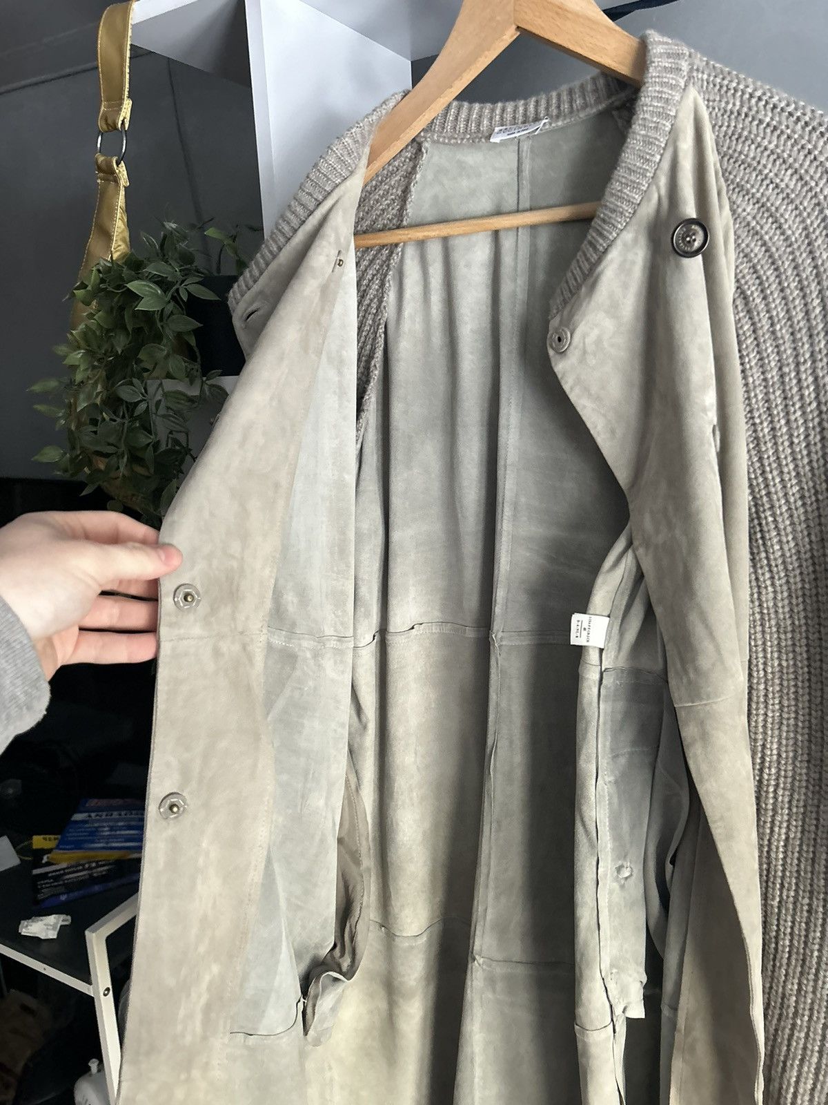 Brunello Cucinelli Brunello Cucinelli leather cashmere sweater cardigan Size US M / EU 48-50 / 2 - 15 Thumbnail