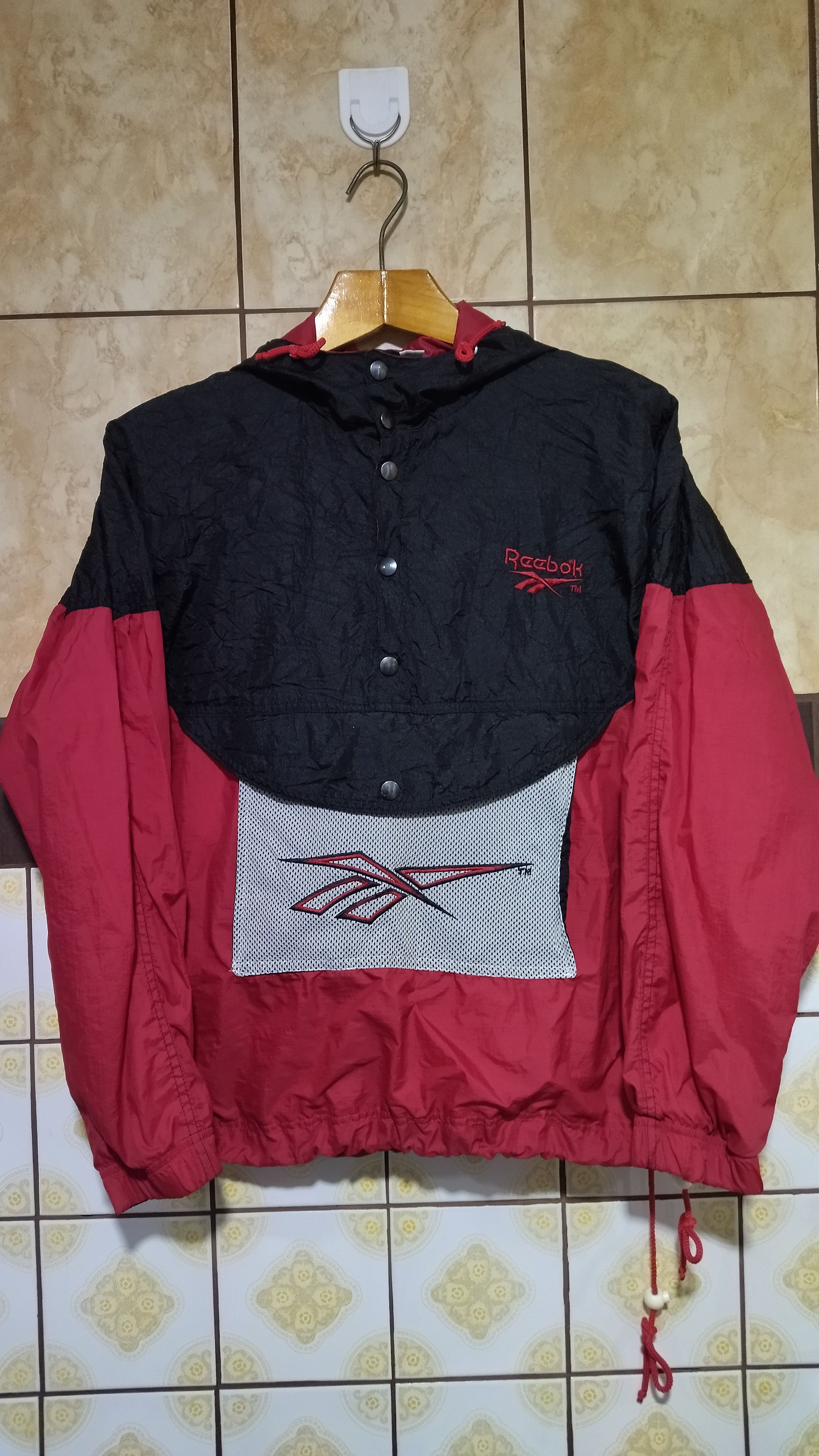 Reebok Vintage Reebok big logo anorak Size US L / EU 52-54 / 3 - 1 Thumbnail