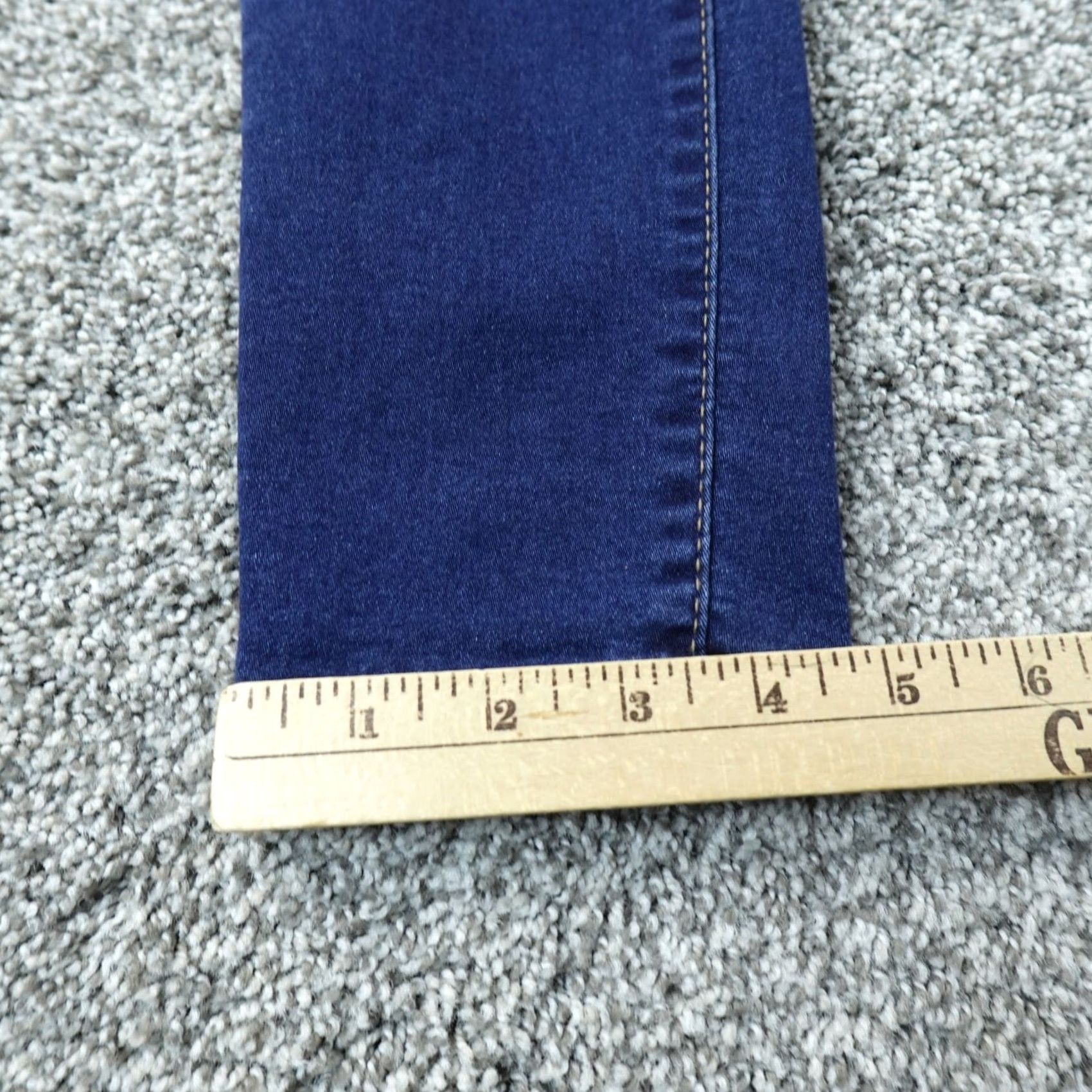 Vintage Curve Appeal Jeans Womens 2 Dark Blue Denim High Rise Skinny Stretch Flex Jeans Size 26" / US 2 / IT 38 - 2 Thumbnail