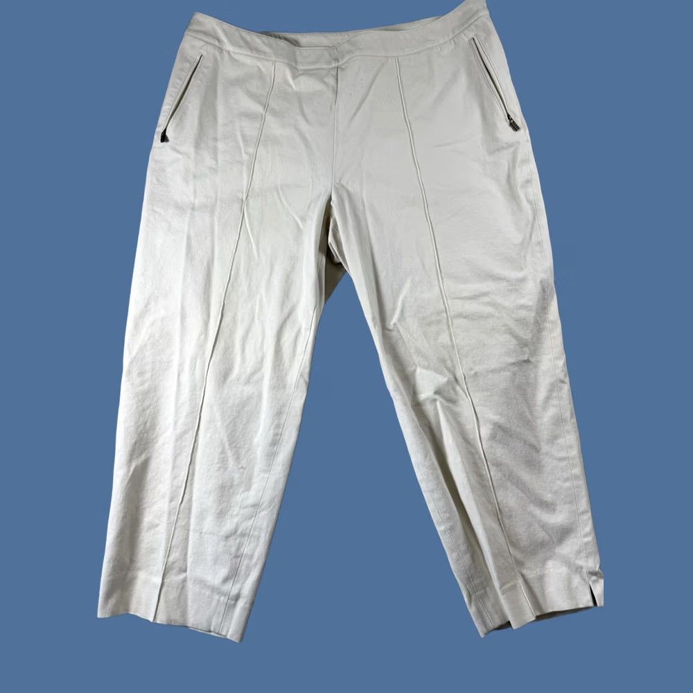 Ralph Lauren Lauren Ralph Lauren Women Pants Wide Leg Crop Beach Resort Tan Size 20W Size 42" / US 20 - 1 Thumbnail