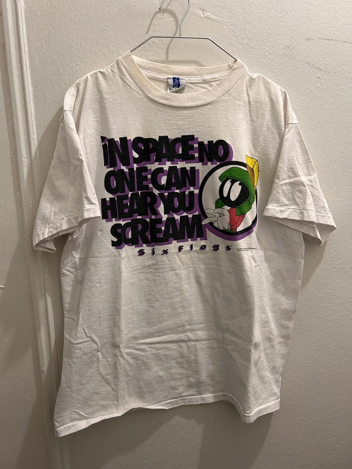 Vintage 1996 Marvin Martian T-Shirt Size US XL / EU 56 / 4 - 1 Thumbnail