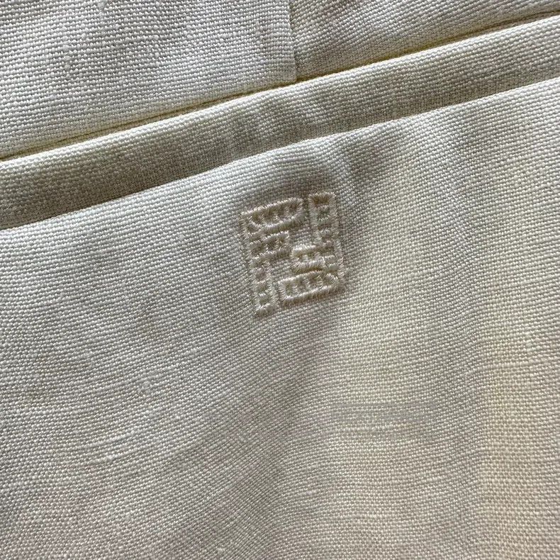 Fendi Fendi Linen Double F Embroidered Casual Trousers Size 26" / US 2 / IT 38 - 6 Thumbnail