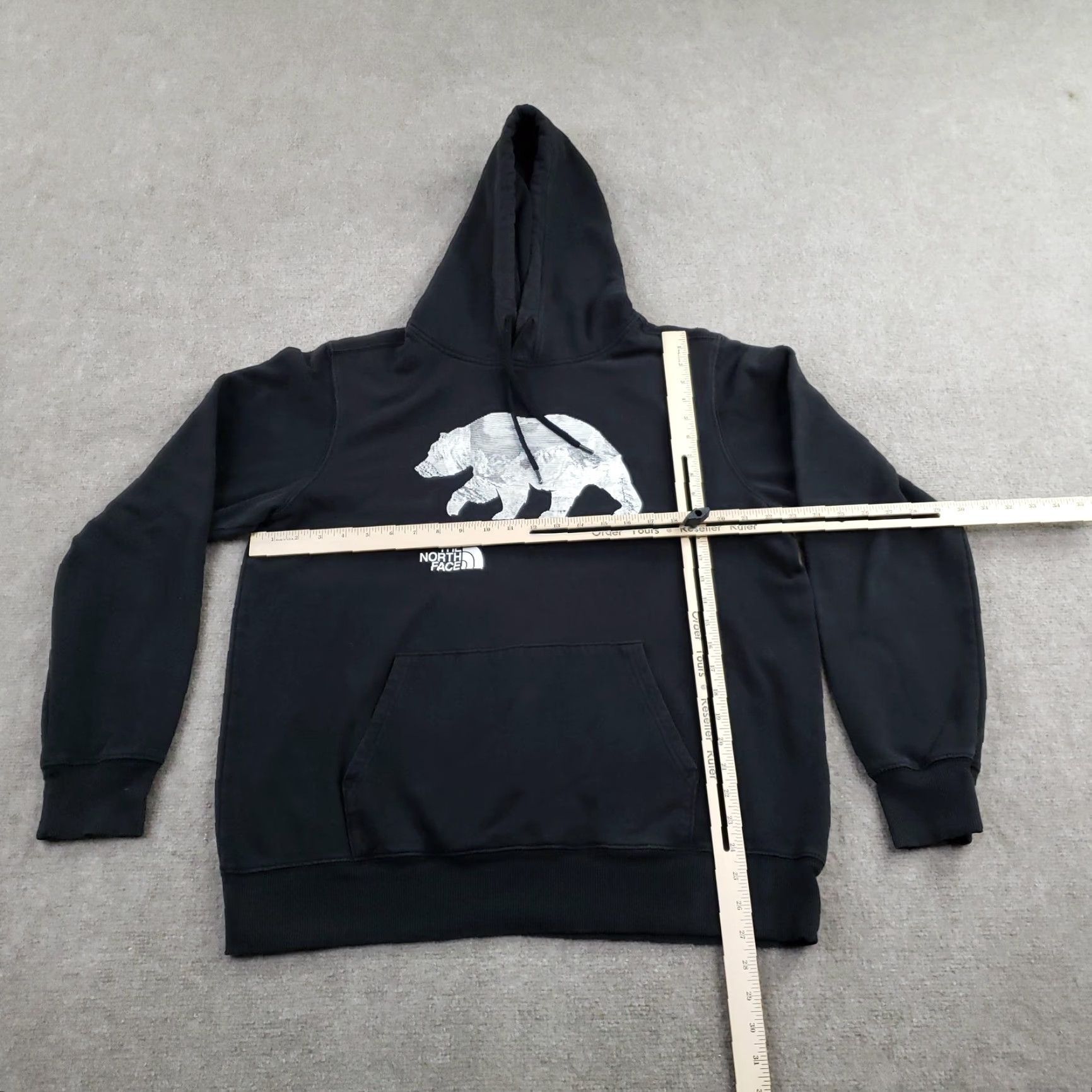 The North Face The North Face Hoodie Mens Large Black Pullover Fleece Graphic Sweatshirt Hooded Pockets Kangaroo Pocket Heavyweight Crew Neck Fall Winter Size US L / EU 52-54 / 3 - 2 Thumbnail