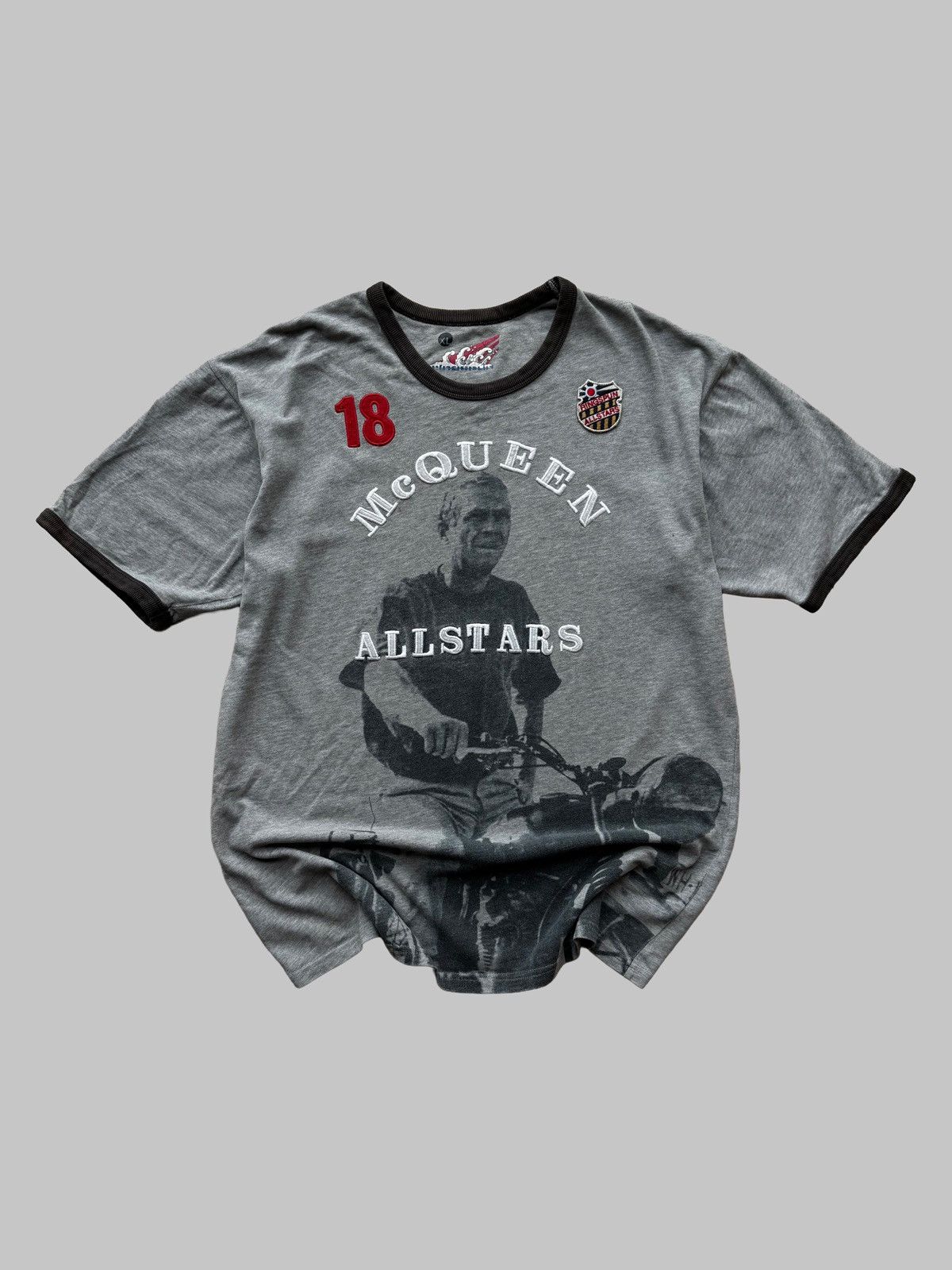 Japanese Brand Ringspun McQueen allstars escape 18 T-shirt Size US L / EU 52-54 / 3 - 1 Thumbnail