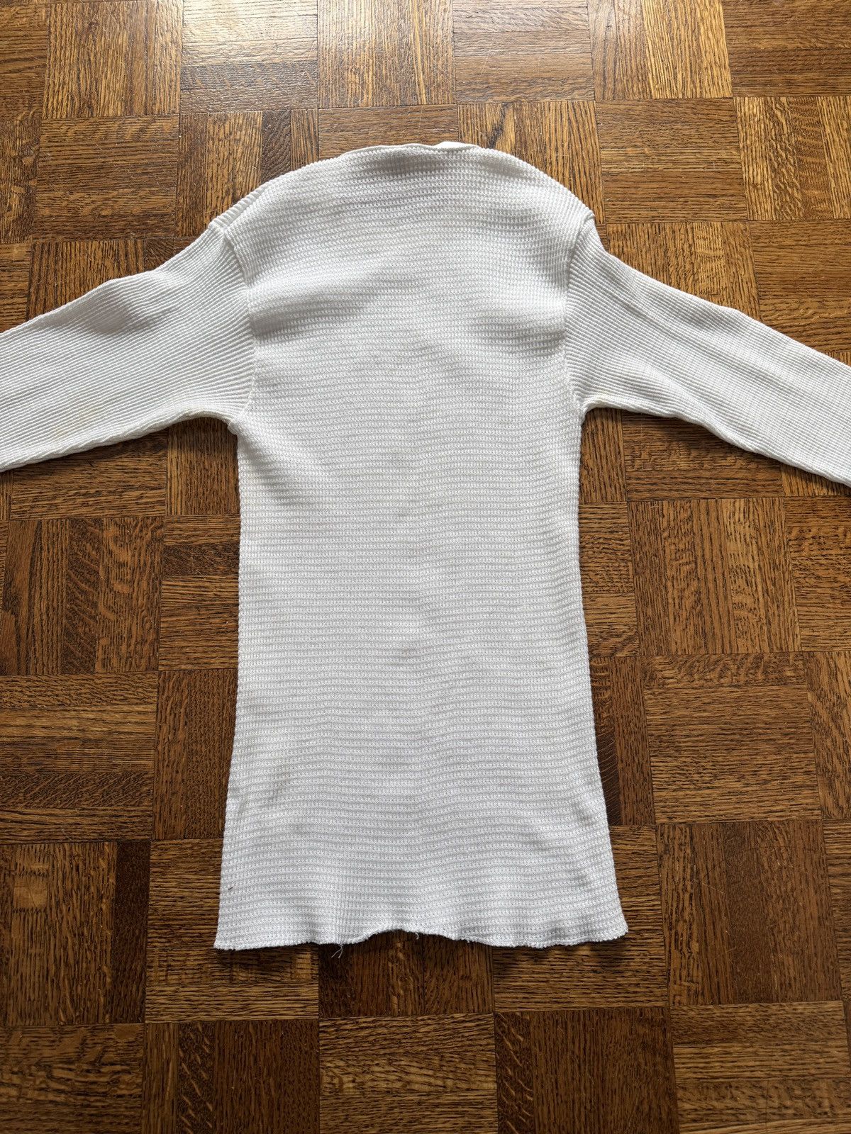 Vintage Vintage 80s Waffle Knit Thermal Blank Shirt Size US M / EU 48-50 / 2 - 7 Thumbnail