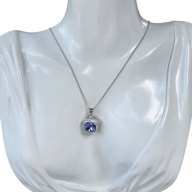 Designer Brilliant Crystals Silver Plated Swarovski Elements Necklace Size ONE SIZE - 4 Thumbnail