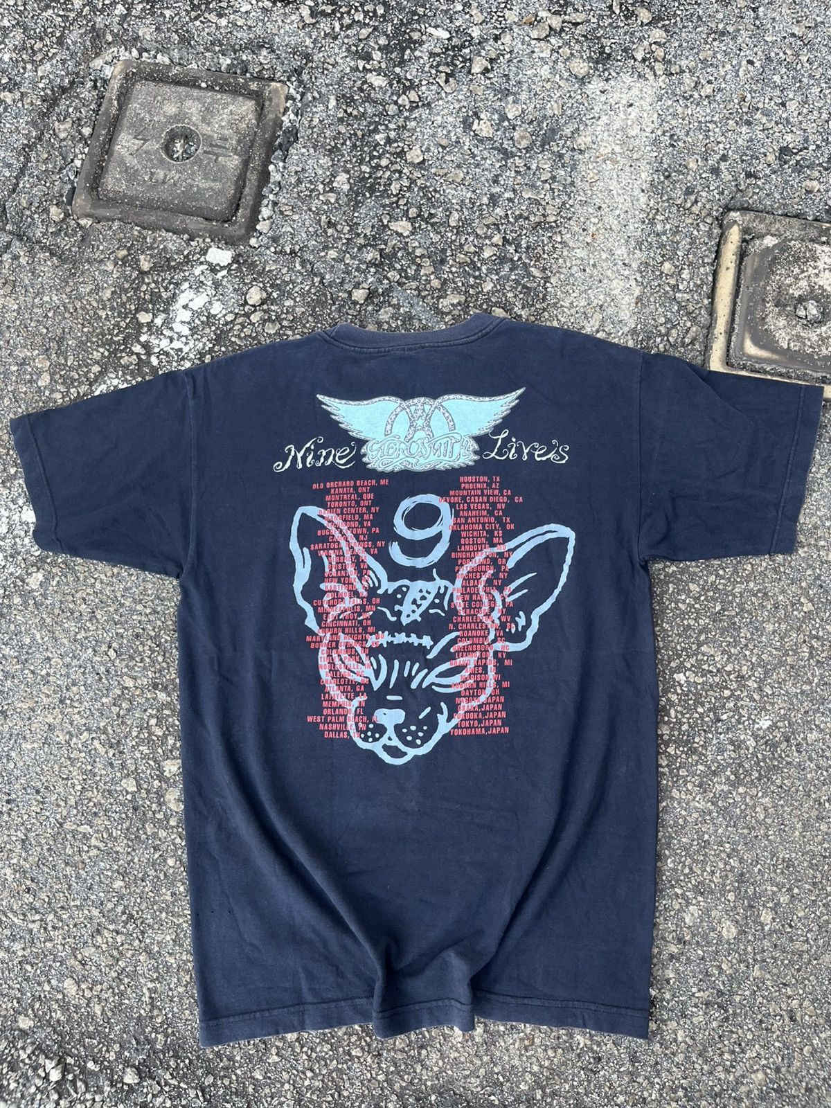 Band Tees Vintage Aerosmith Nine Live Size US L / EU 52-54 / 3 - 8 Thumbnail