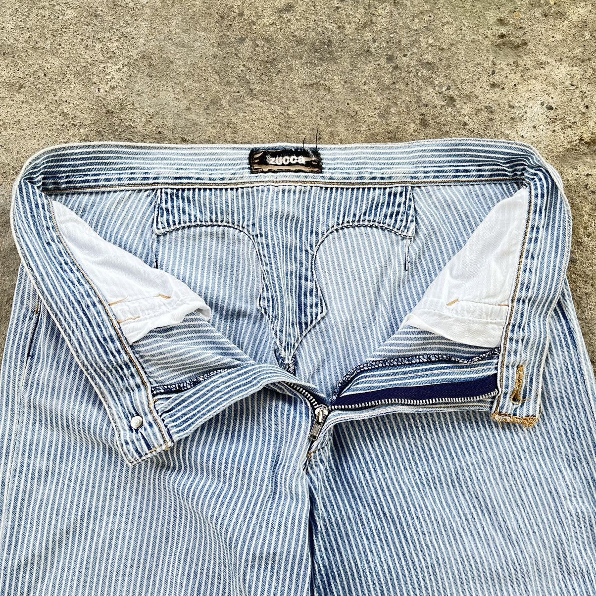 Issey Miyake × Japanese Brand × Zucca Zucca Hickory Baggy Trouser Pants Size 28" / US 6 / IT 42 - 6 Thumbnail