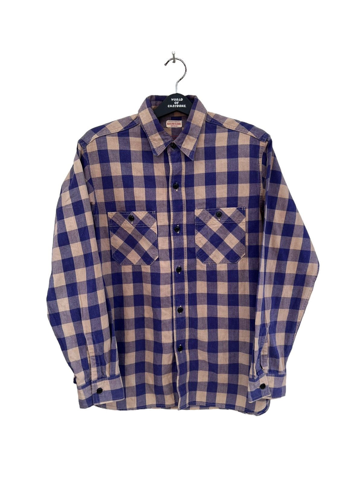 Sugar Cane Selvedge Gusset Double Pocket Flannel Sugar Cane Work Shirt Size US M / EU 48-50 / 2 - 6 Thumbnail