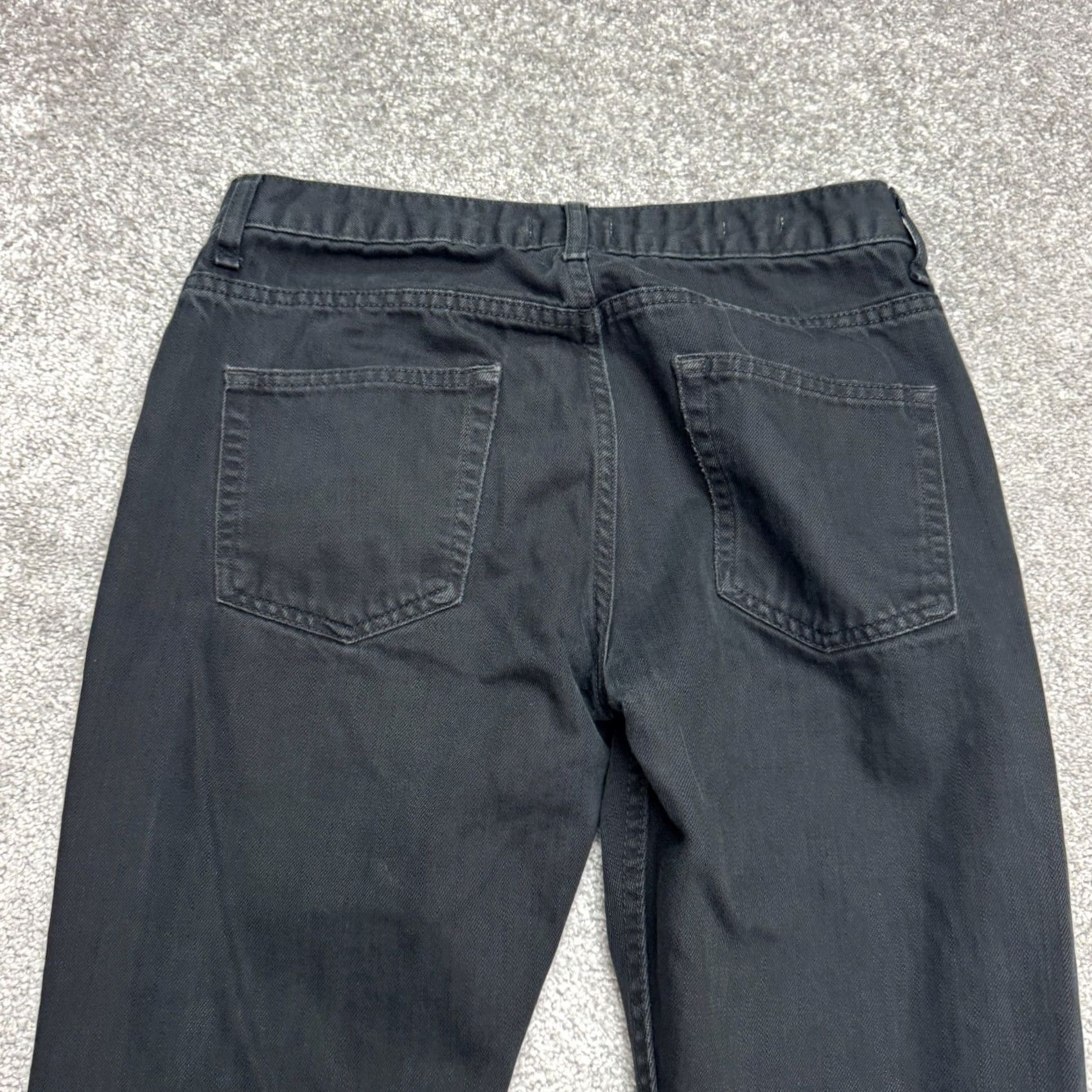 Topman Topman Jeans Slim Straight Regular Fit Button Fly Denim Black Mens 30x28.5 Casual Streetwear Size US 30 / EU 46 - 6 Thumbnail