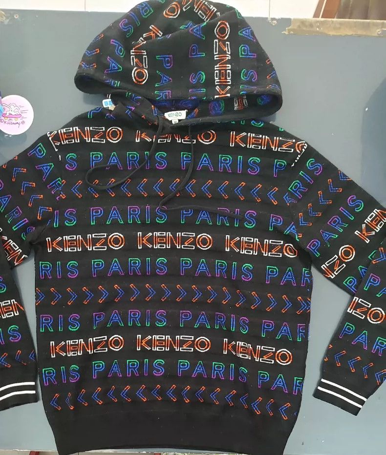 Kenzo Kenzo Paris Logo Hoodie - dmc Size US XS / EU 42 / 0 - 1 Thumbnail