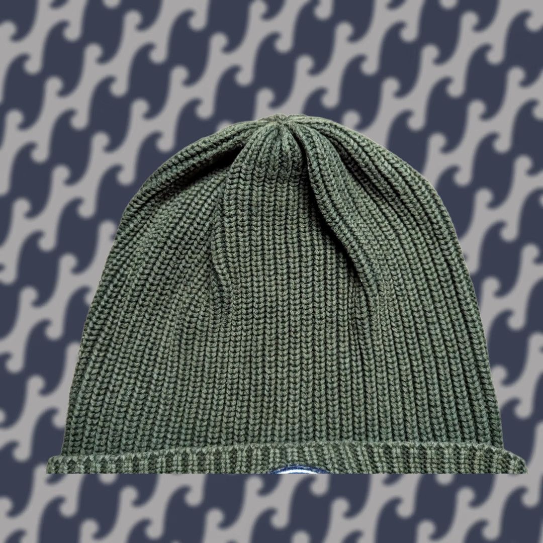 Scotch & Soda Scotch & Soda Beanie Hat One Size Green Ribbed Knit Unisex Adults Fall Winter Casual Boys Girls Mens Womens Size ONE SIZE - 1 Thumbnail