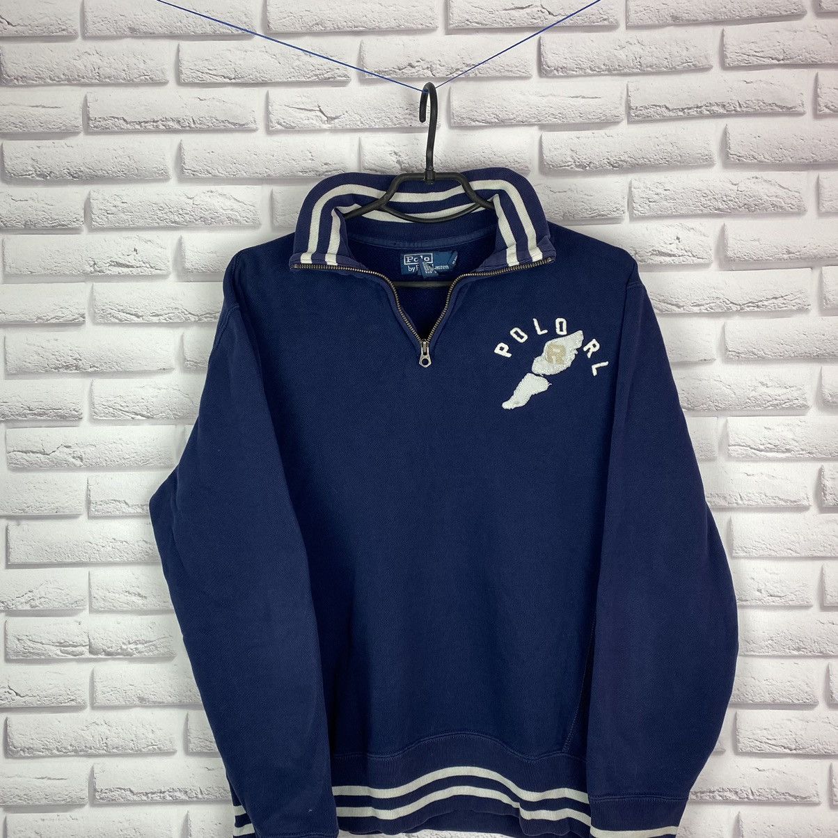 Polo Ralph Lauren Polo Ralph Lauren 1/4 zip vintage sweatshirt 1/3 1/2 90’s Size US M / EU 48-50 / 2 - 2 Thumbnail