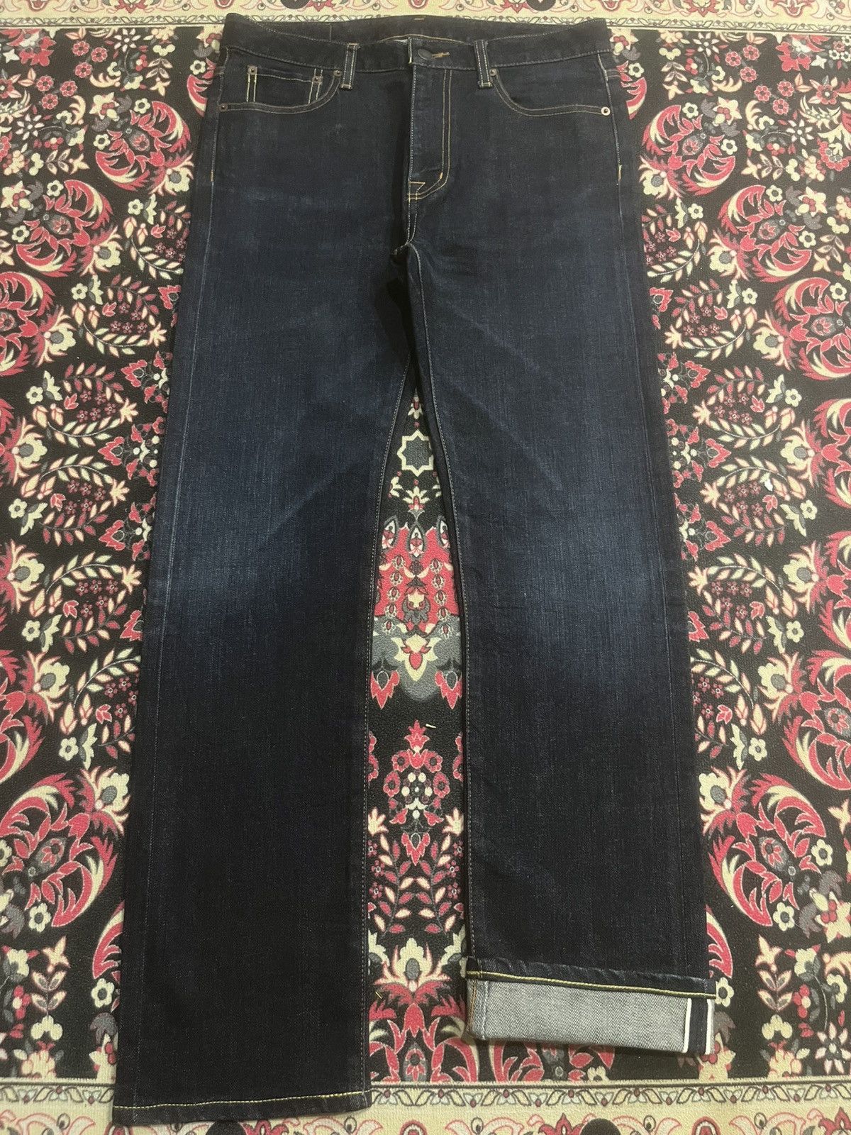 Vintage Vintage Japan Kurashiki “Betty Smith” Indigo Selvedge Jeans Size US 30 / EU 46 - 1 Thumbnail