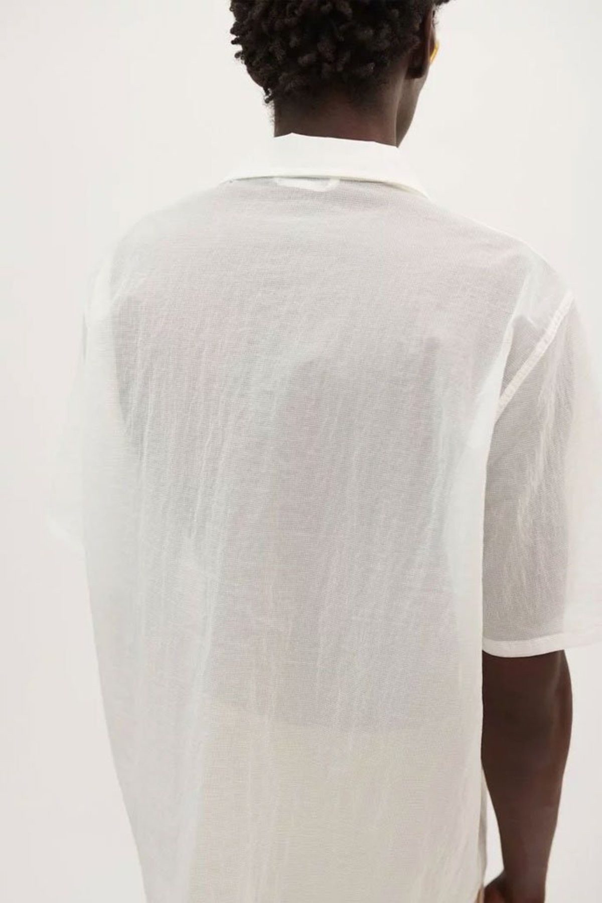Our Legacy Our Legacy Box Shirt White Net Nylon 46 Size US S / EU 44-46 / 1 - 3 Thumbnail