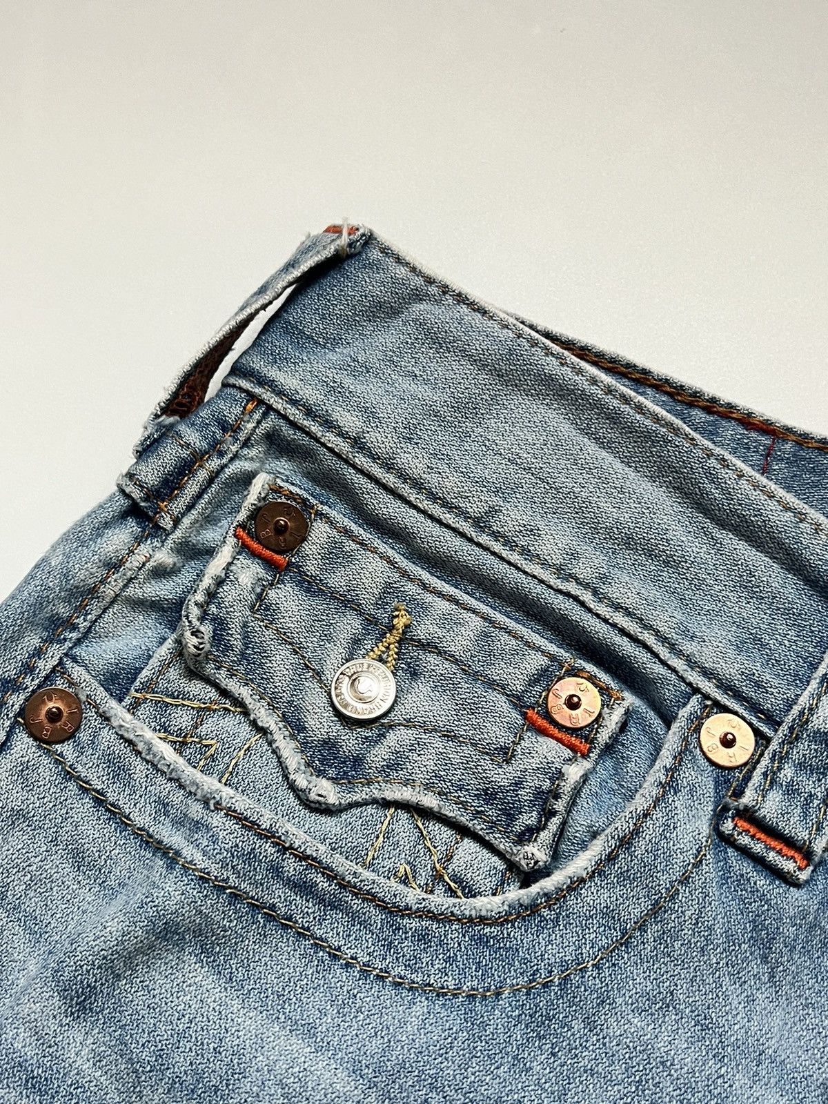 True Religion VTG True Religion Blue Slim Multi SN Size US 30 / EU 46 - 8 Thumbnail