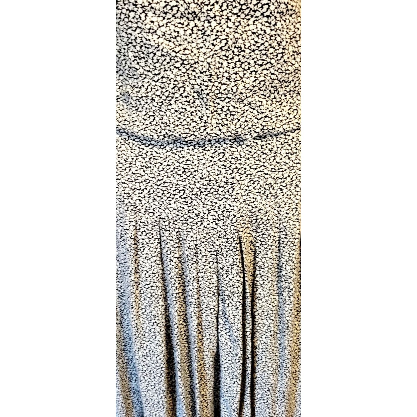 Vintage VINTAGE Lisa II Dress Prairie Shirt Womens 12 Black and White 1980s Midi Size XL / US 12-14 / IT 48-50 - 2 Thumbnail