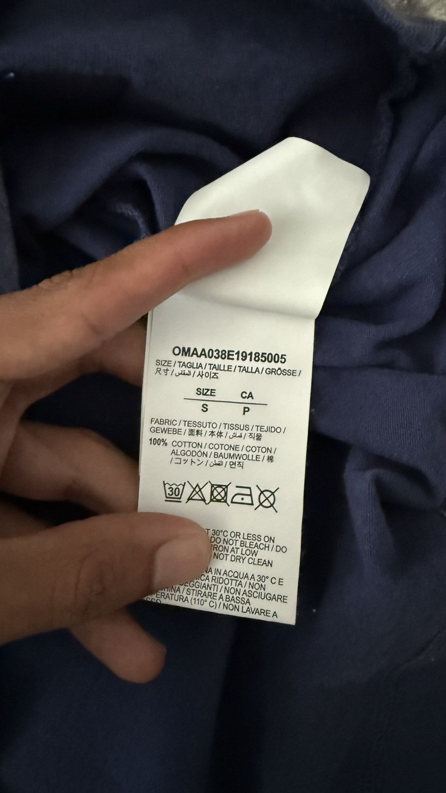 Off-White Off-White Incompiuto Graphic T-Shirt Blue Red Size S Size US S / EU 44-46 / 1 - 4 Thumbnail