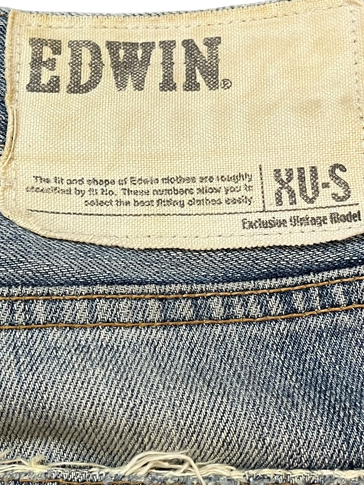 Edwin × Japanese Brand Vintage Edwin XV-S Baggy Distressed Denim Size US 32 / EU 48 - 8 Thumbnail