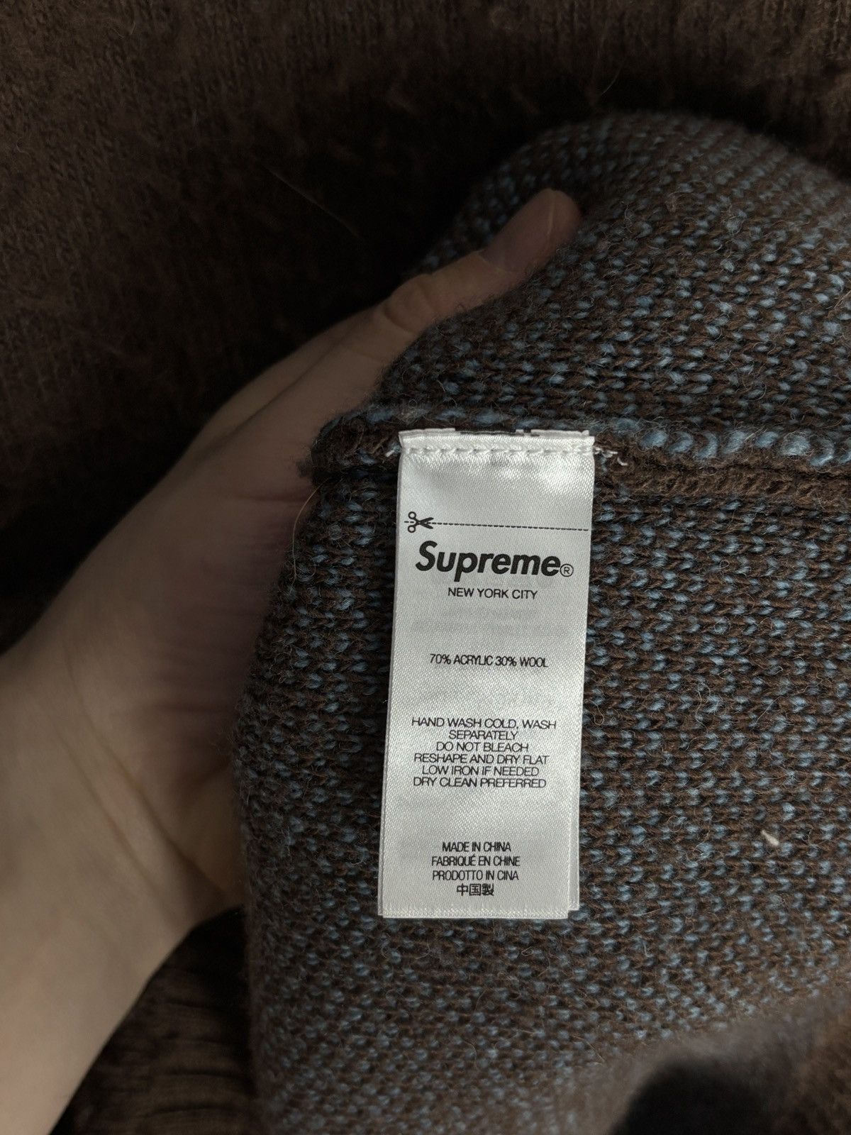 Supreme Supreme 24FW Stripe Knit Brown Blue Sweater Streetwear Size US XL / EU 56 / 4 - 6 Thumbnail