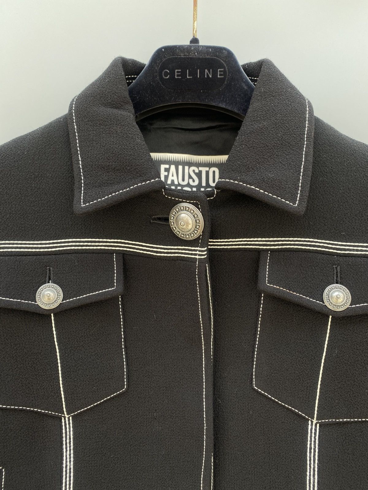 Other Fall 2016- Fausto Puglisi- Leather Fringe Wool Jacket Size M / US 6-8 / IT 42-44 - 7 Thumbnail