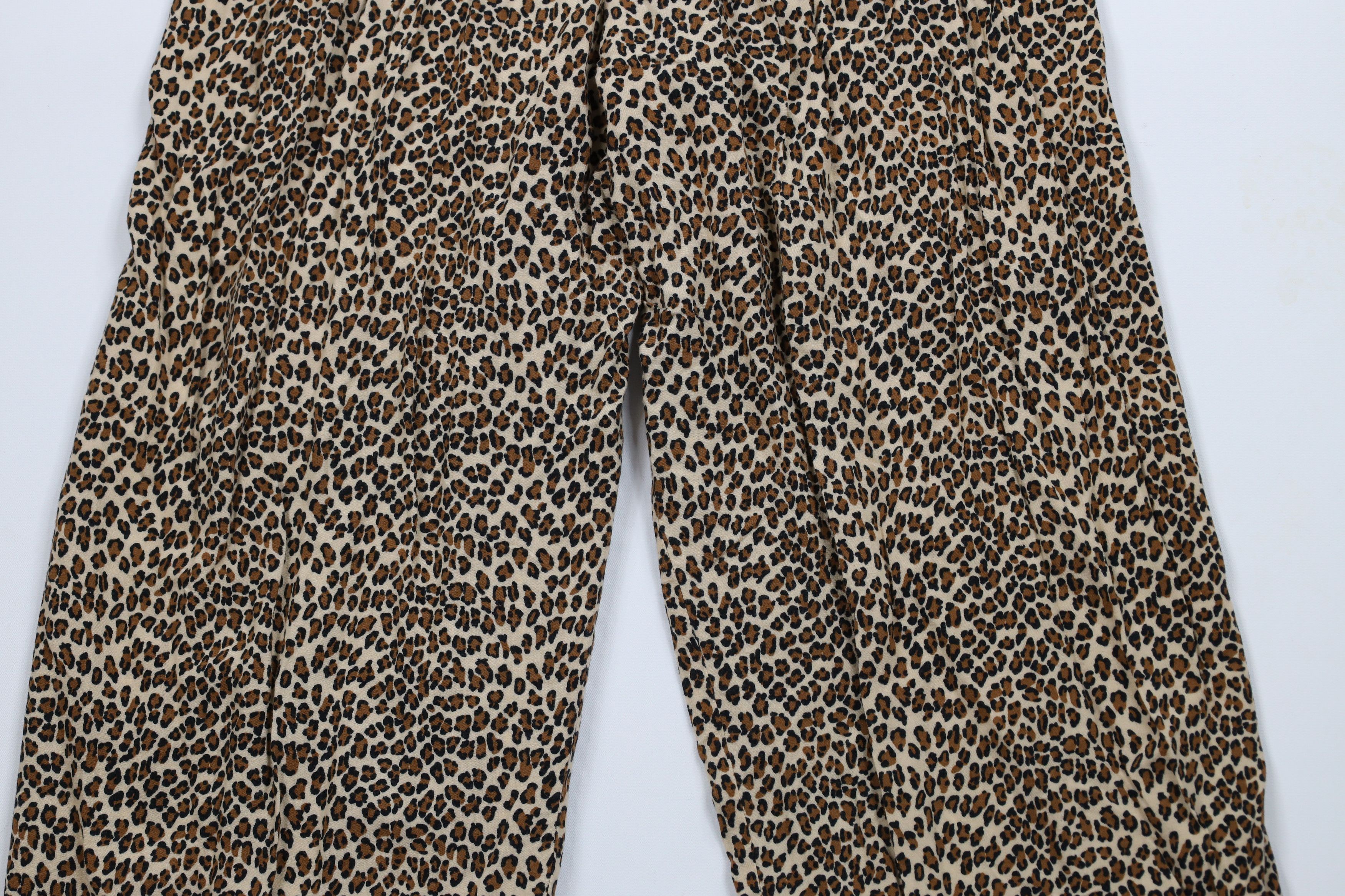 Vintage Vintage 90s Streetwear Print Rayon Wide Leg Lounge Pants USA Size 28" / US 6 / IT 42 - 10 Thumbnail