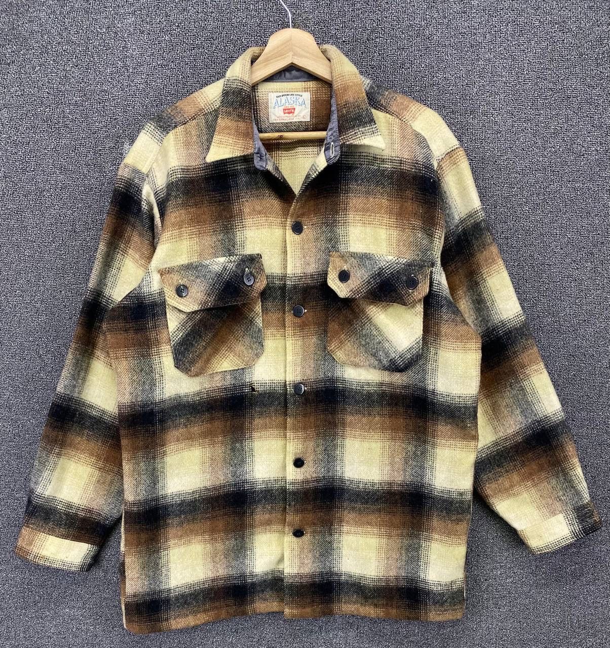 Levi's Vintage Levis Alaska Shadow Plaids Shirts Button Ups Flannel Size US L / EU 52-54 / 3 - 1 Thumbnail