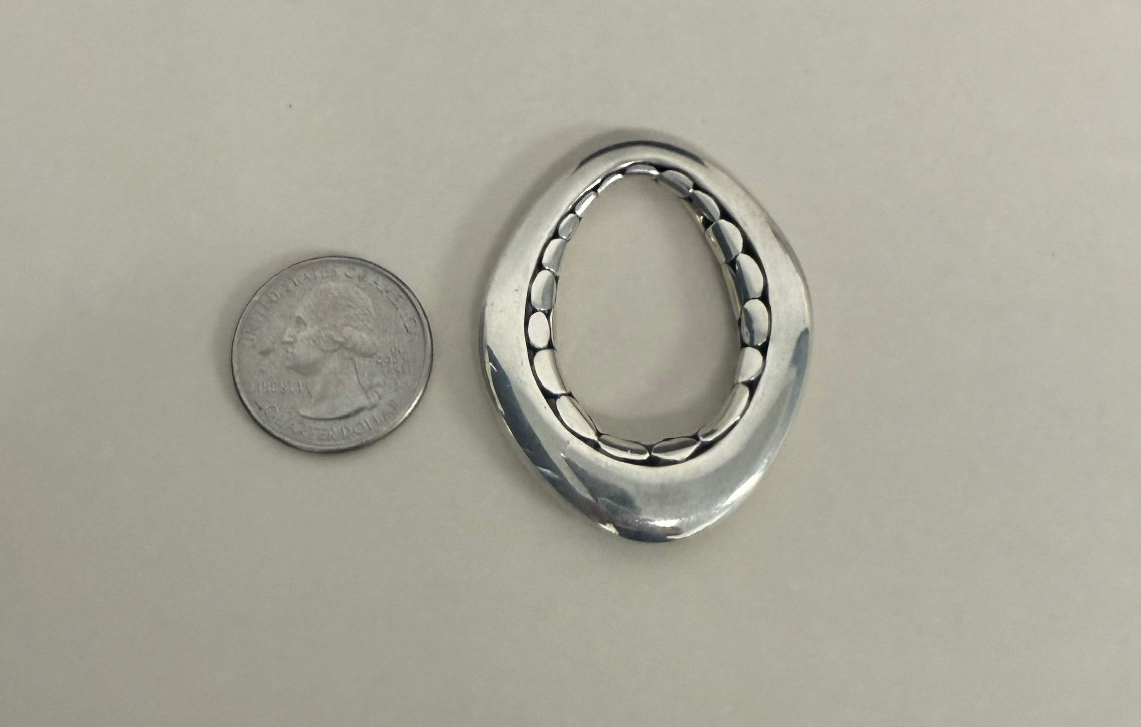 John Hardy John Hardy 925 Sterling Silver Dot Pendant Large Size ONE SIZE - 3 Thumbnail