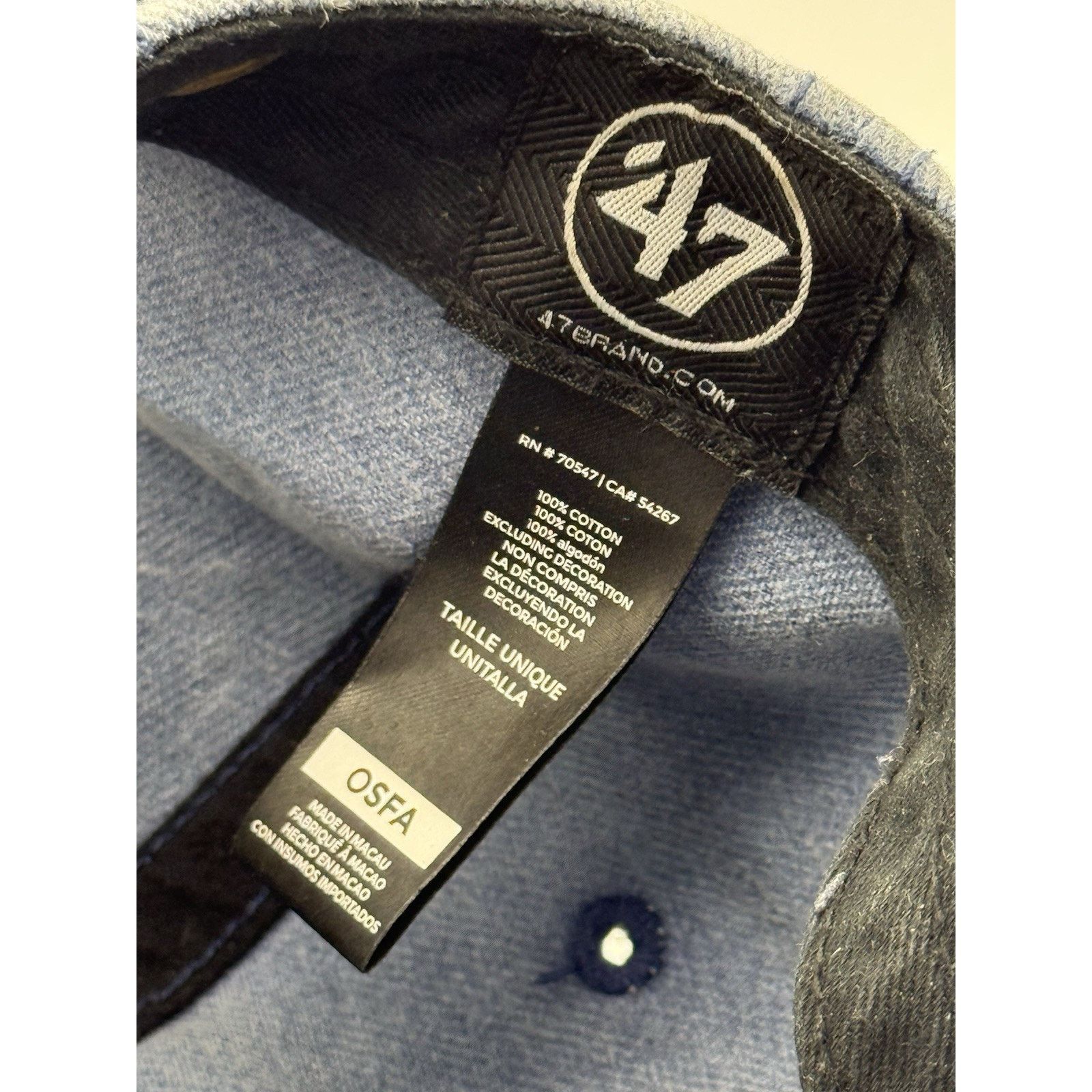47 Brand MILWAUKEE BREWERS BLAZER CHASM 47 CLEAN UP ADJUSTABLE Size ONE SIZE - 4 Thumbnail