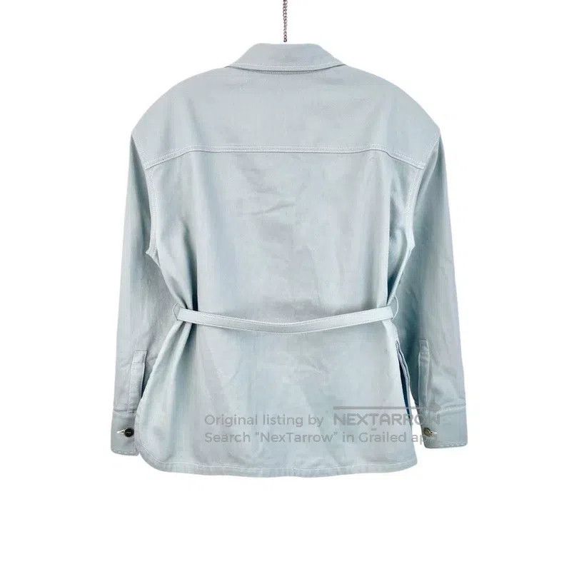 Fendi Fendi Double F Logo Belted Denim Jacket Size XS / US 0-2 / IT 36-38 - 2 Thumbnail